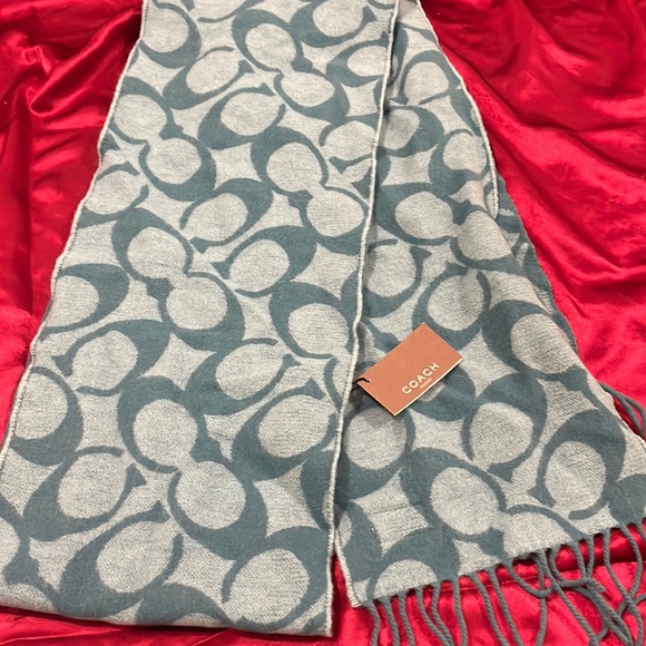 Coach Wool Scarf - Picture 1 of 8